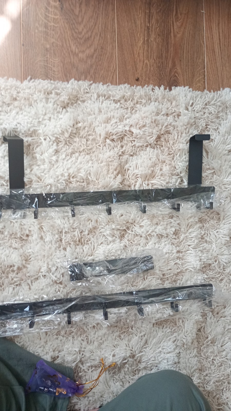 2pack Over The Door Hanger 7 Hooks Clothes Coat Jacket Rack Towel Holder Storage