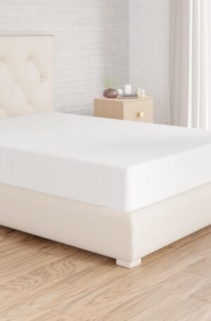 Amazon Basics Soft Microfibre Double Fitted Sheet, Deep Pocket 12 inch (30 cm)