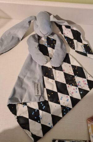 Handmade Bunny Toy Grey