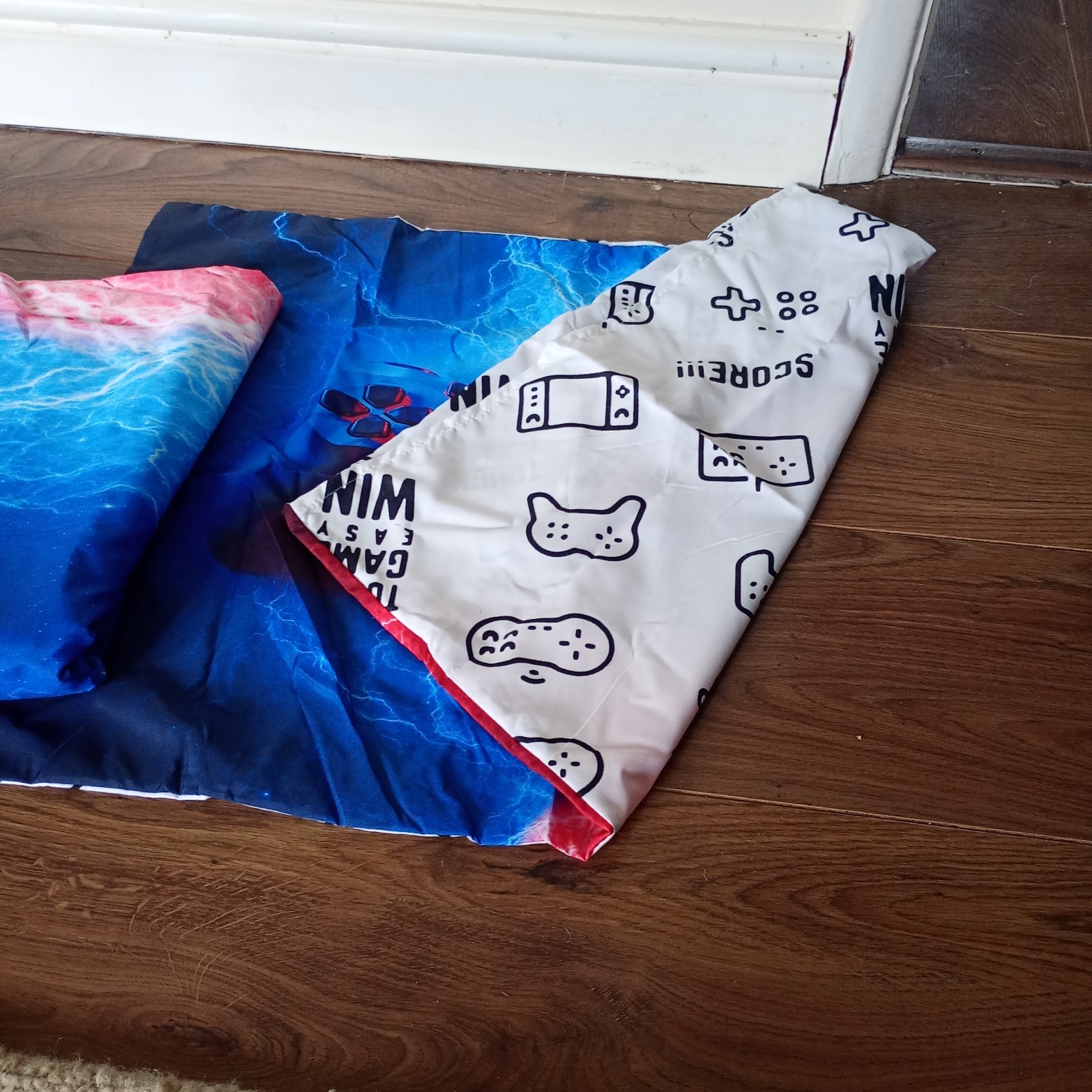 Homewish Gamer Gaming Bedding Sets Single Size,Lightnings Gamepad Duvet Cover - Image 5