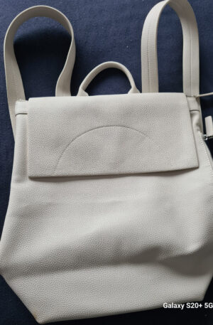 John Lewis ANYDAY Sia Large Backpack, Off White, NWOT (broken zip) RRP £55