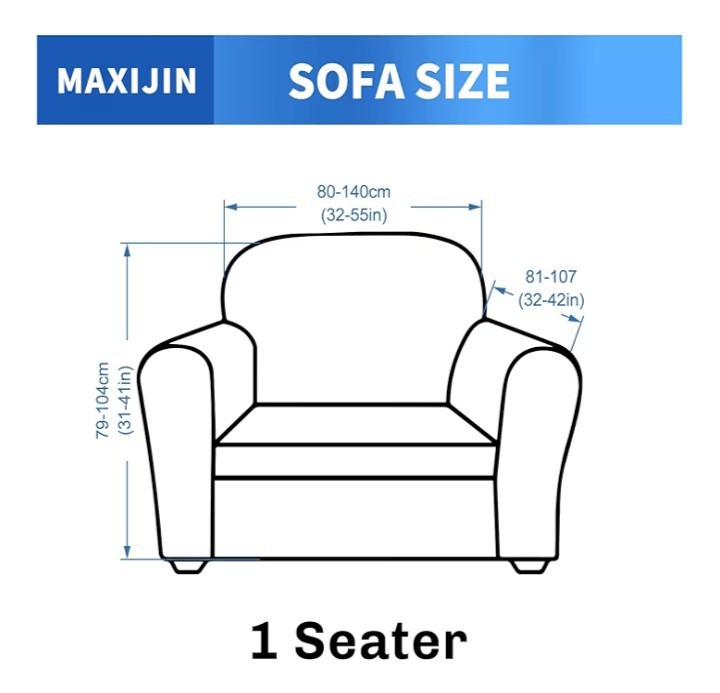 Super Stretch Non Slip Chair Slipcover with Arms Dogs Pet Friendly 1-Piece - Image 3