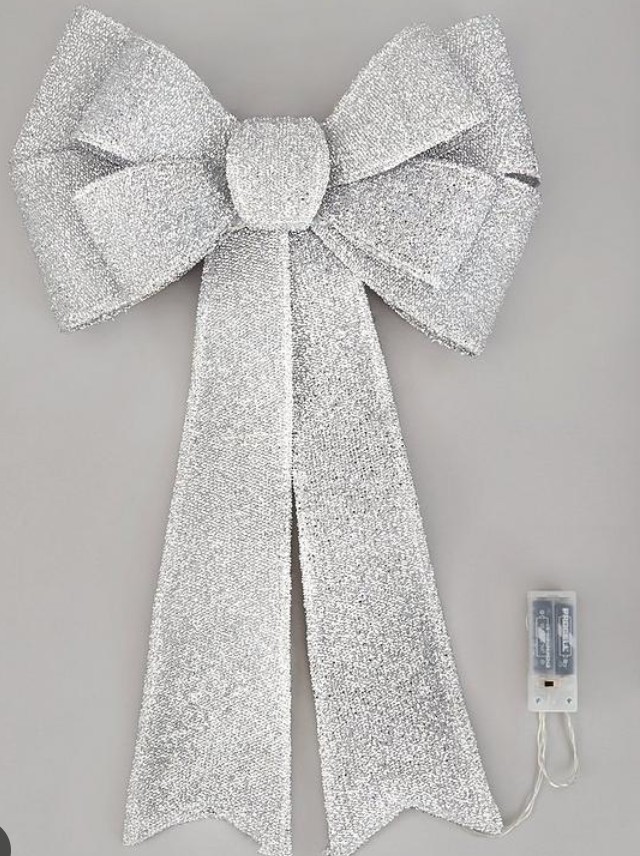 Taylor & Brown 60cm Large Light Up Xmas Home Decor Indoor Outdoor (Silver) - Image 3
