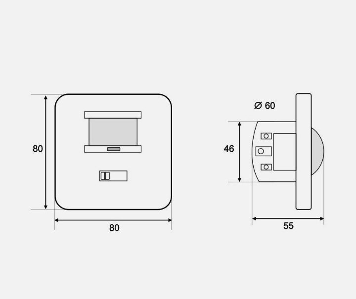 5903292801841 The Motion Sensor and a Sound Wall PIR Mic MCE18 Maclean - Image 3