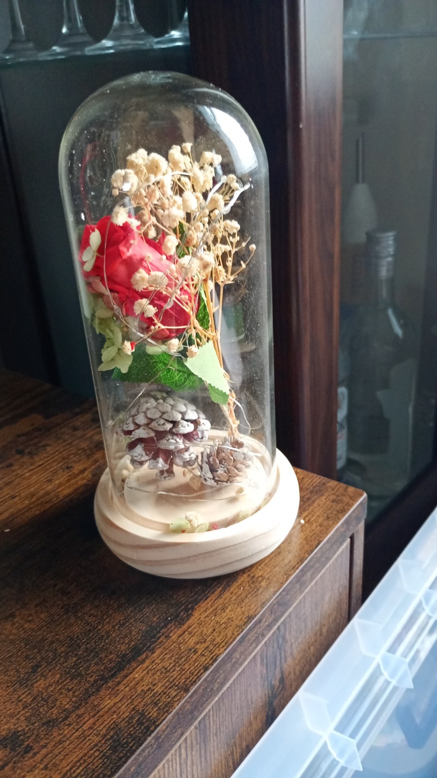 Beauty and The Beast Glitter Rose Gifts, Eternal Rose Enchanted Sparkly Flower - Image 3