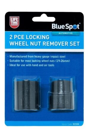 Blue Spot 01534 Locking Wheel Nut Remover Set 2 Piece