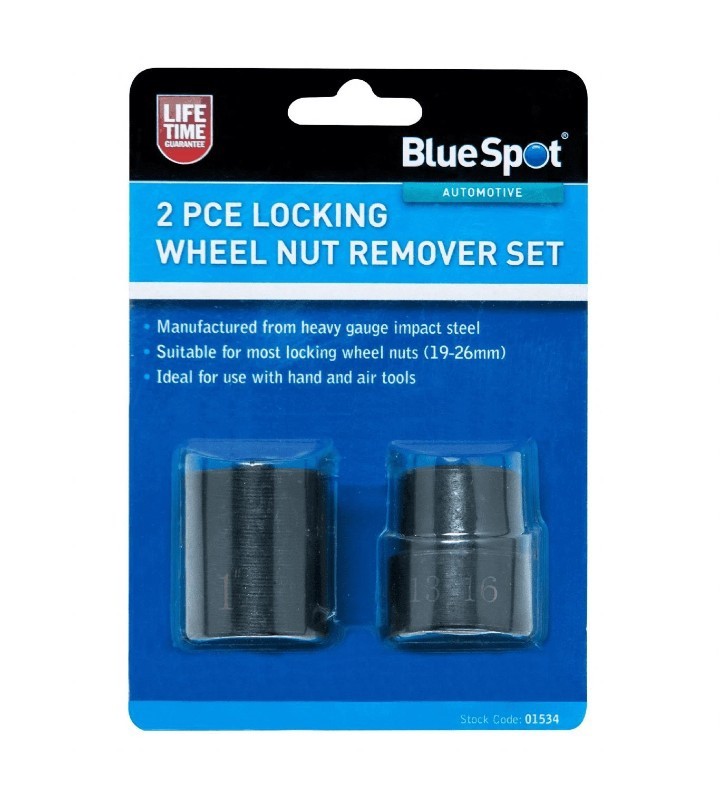 Blue Spot 01534 Locking Wheel Nut Remover Set 2 Piece