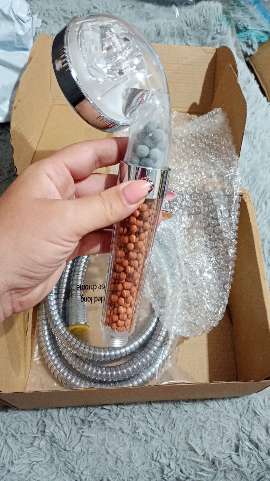 Cobbe Shower Head Set with Hose and Bracket, Filter Filtration - Image 3