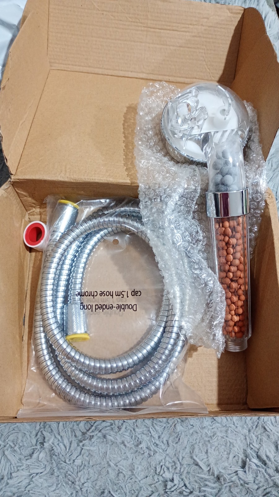 Cobbe Shower Head Set with Hose and Bracket, Filter Filtration
