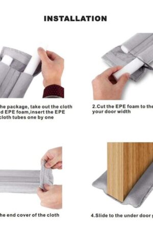 Door Draft Stopper, Pure Cotton Soundproof Door Sweep