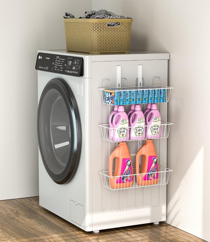 Door Storage, Pantry Storage Organizer with Adjustable Basket, 3 Baskets - Image 3