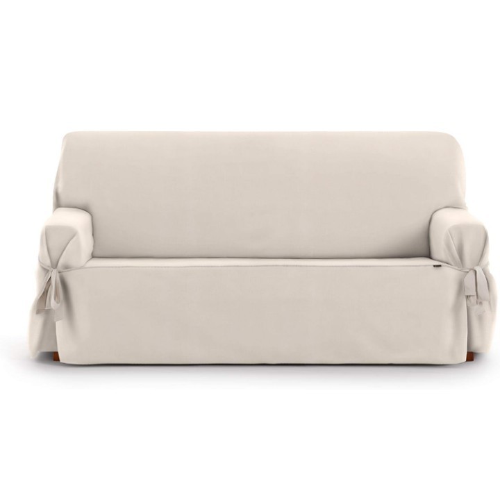Eysa Rabat adjustable universal sofa cover with ties 3 seaters color 00/ecru