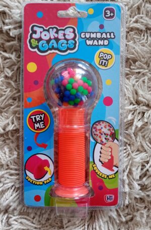 Jokes and Gags Squishy Fidget Gumball Poptube Wand