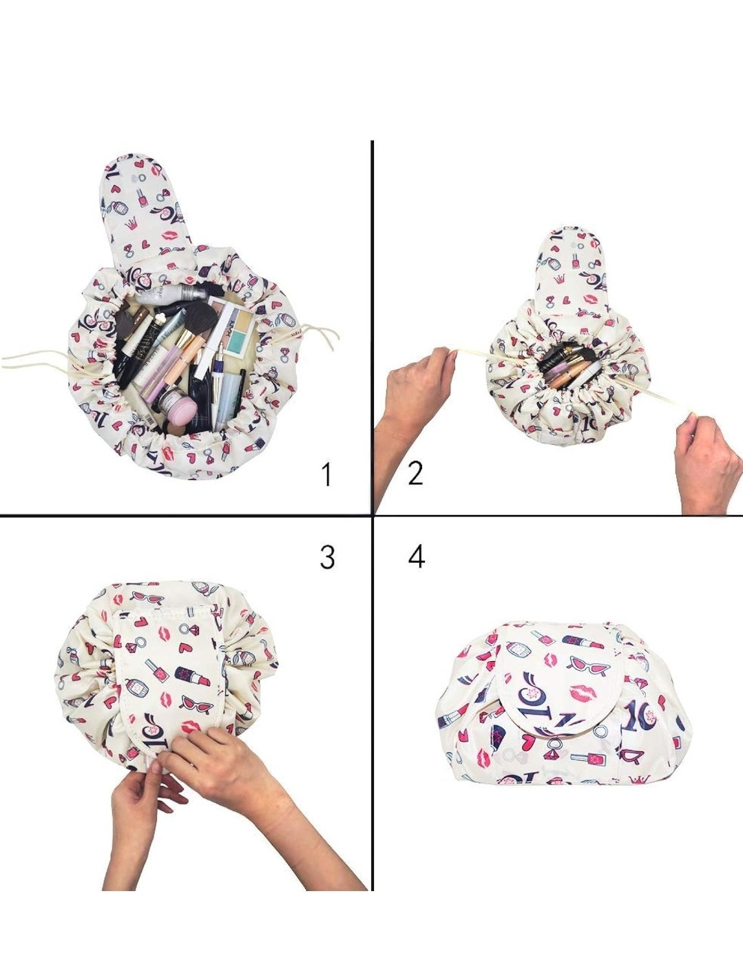Lazy Makeup Drawstring Bag Storage Magic Travel Pouch Cosmetic Make-up Bags - Image 3