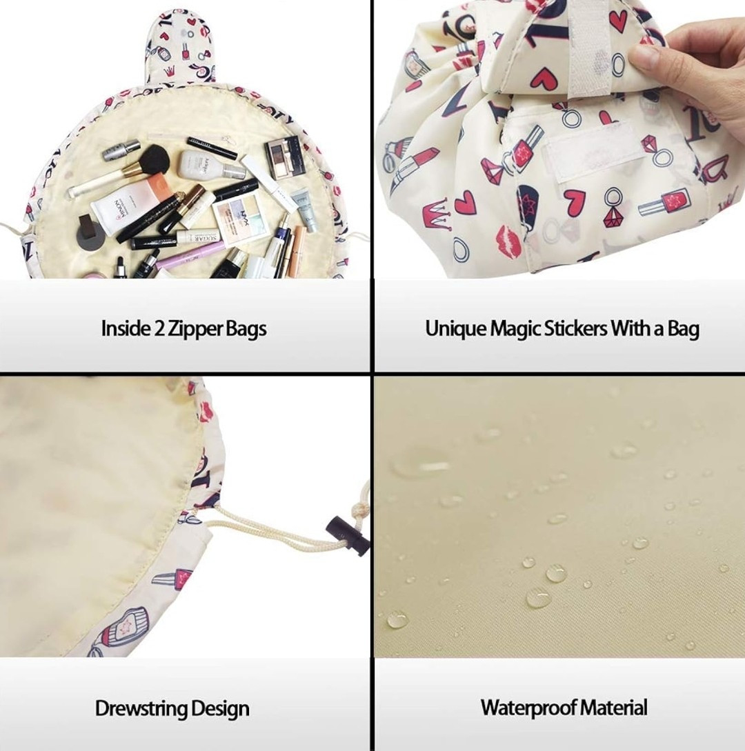 Lazy Makeup Drawstring Bag Storage Magic Travel Pouch Cosmetic Make-up Bags - Image 5
