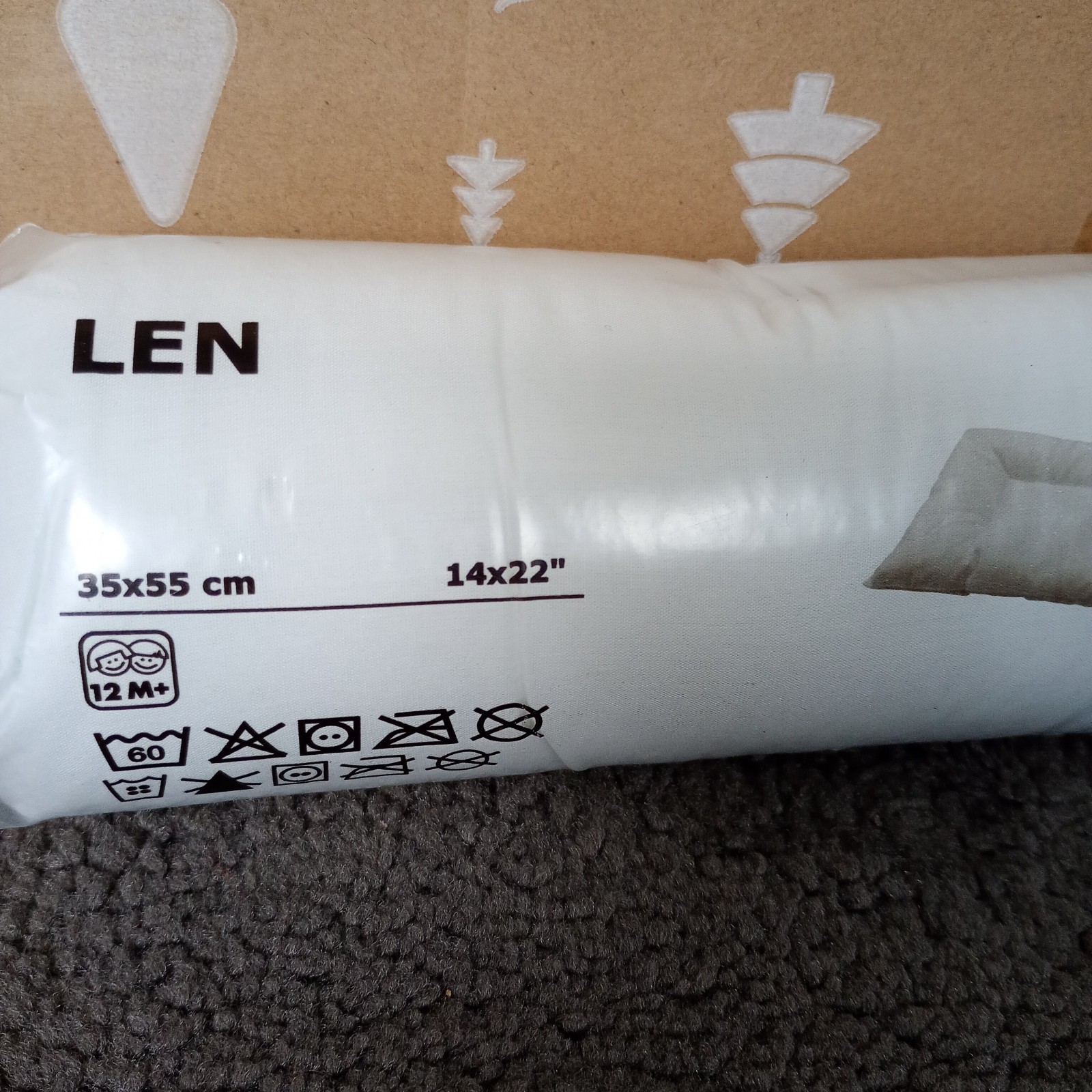 New IKEA LEN Pillow for Cot White Soft Comfortable 35x55cm For Children - Image 3