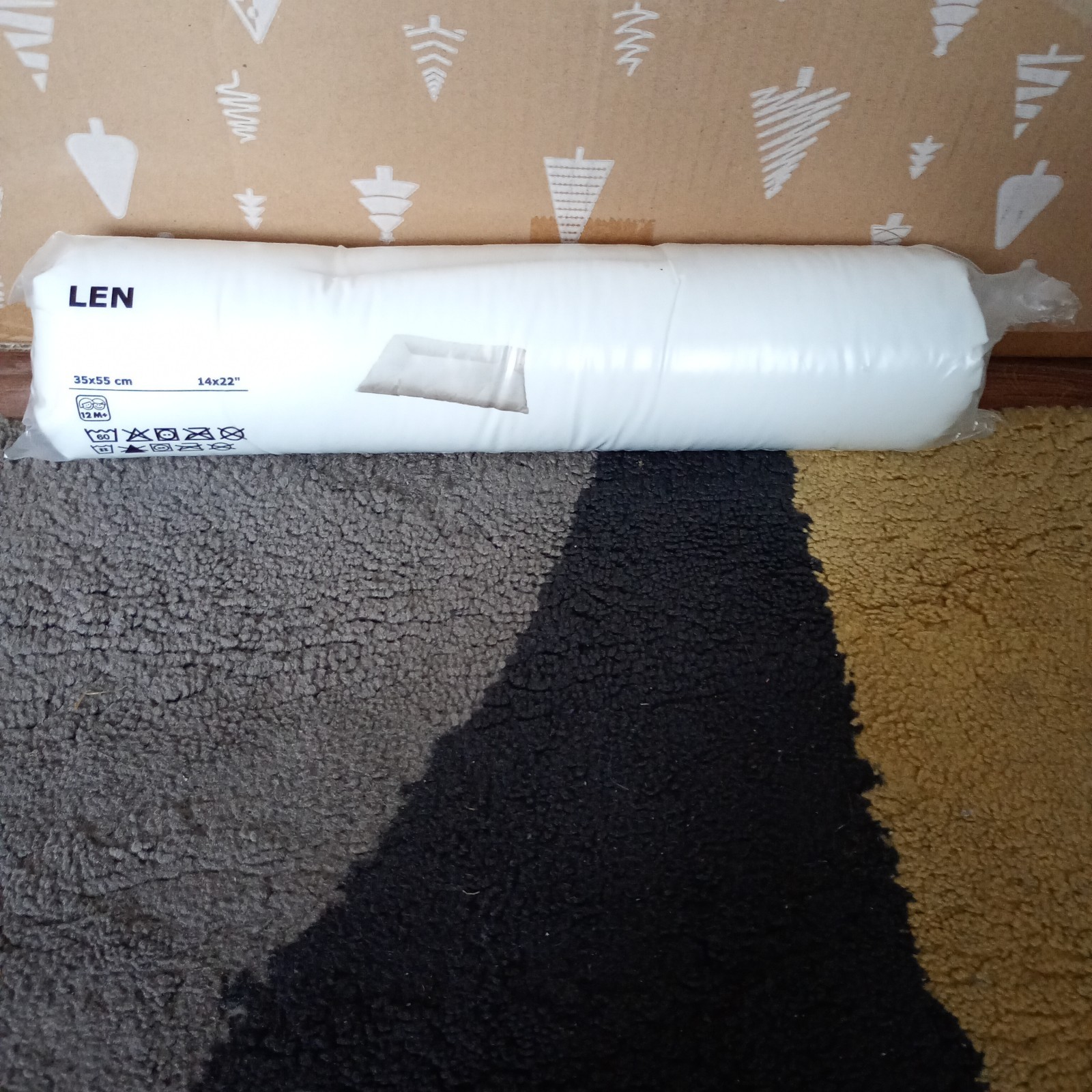 New IKEA LEN Pillow for Cot White Soft Comfortable 35x55cm For Children