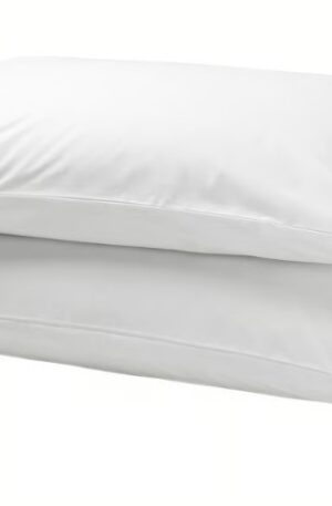 Amazon Basics Microfiber Pillowcase Bright White, 80x50cm, Pack of 2