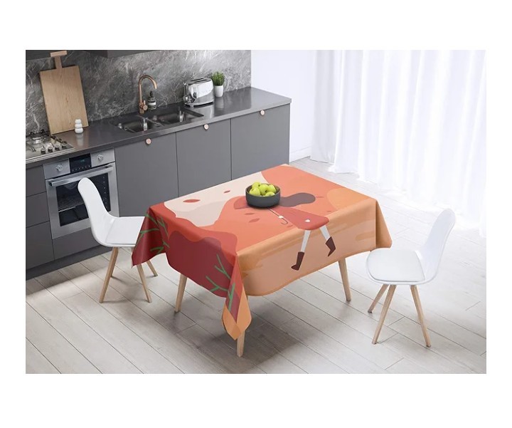 Bonamaison Kitchen Decoration, Tablecloth, 190cm x 135cm from Turkey XXL