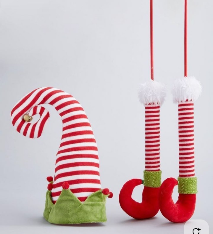 Elf Christmas Tree Pick Set – contains 1 Hat and 2 Legs - Image 3