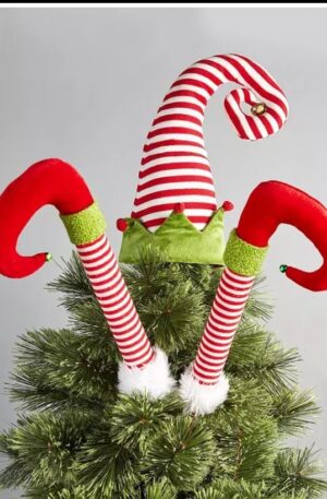 Elf Christmas Tree Pick Set – contains 1 Hat and 2 Legs