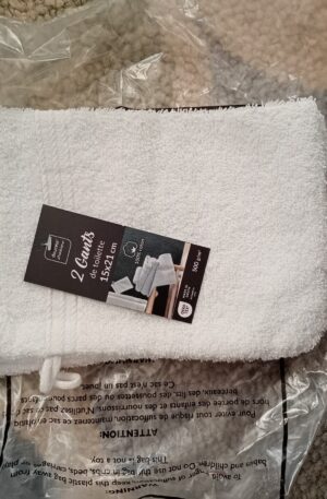 Set Of 2 Washcloth Size 15*21cm