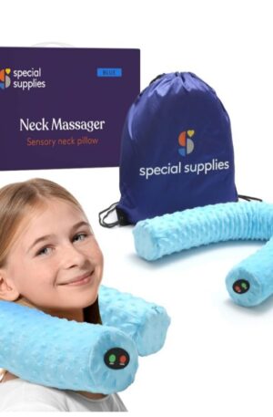 Special Supplies Sensory Vibrating Neck Pillow for Kids and Adults Plush Velvet
