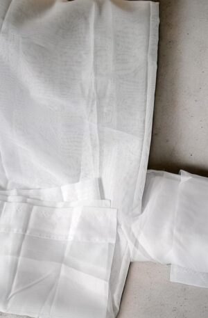 W150 xL 120 cm Drop Eyelet, Lightweight, Curtains for Bedroom Living Room, White