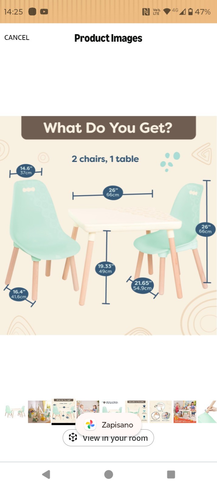 B. toys – Table and Chair Set – Furniture For Toddlers 1 Craft Table & 2 Chairs - Image 5