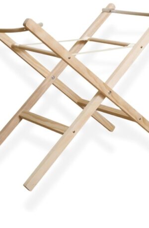 Clair de Lune Self Assembly Natural Moses Basket Folding Stand