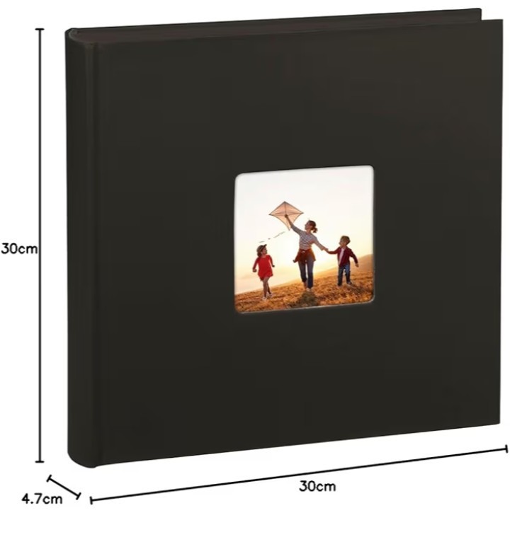 Hama Jumbo Fine Art Album 30x30 Cm, 100 White Pages, Black, Small Defect - Image 6