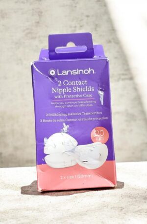 Lansinoh 2 Contact 20mm Nipple Shield New Only Box Damage