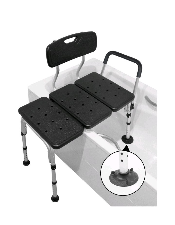 Non Slip Bath Seat with Padded Armrest Chair for Elderly Disabled PEPE Mobility - Image 4