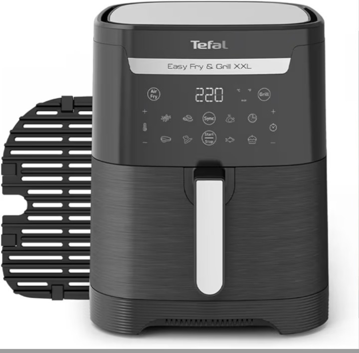 Tefal Easy Fry XXL 2in1 Digital Dual Air Fryer & Grill, 6.5L or 3.25L x2 Drawer