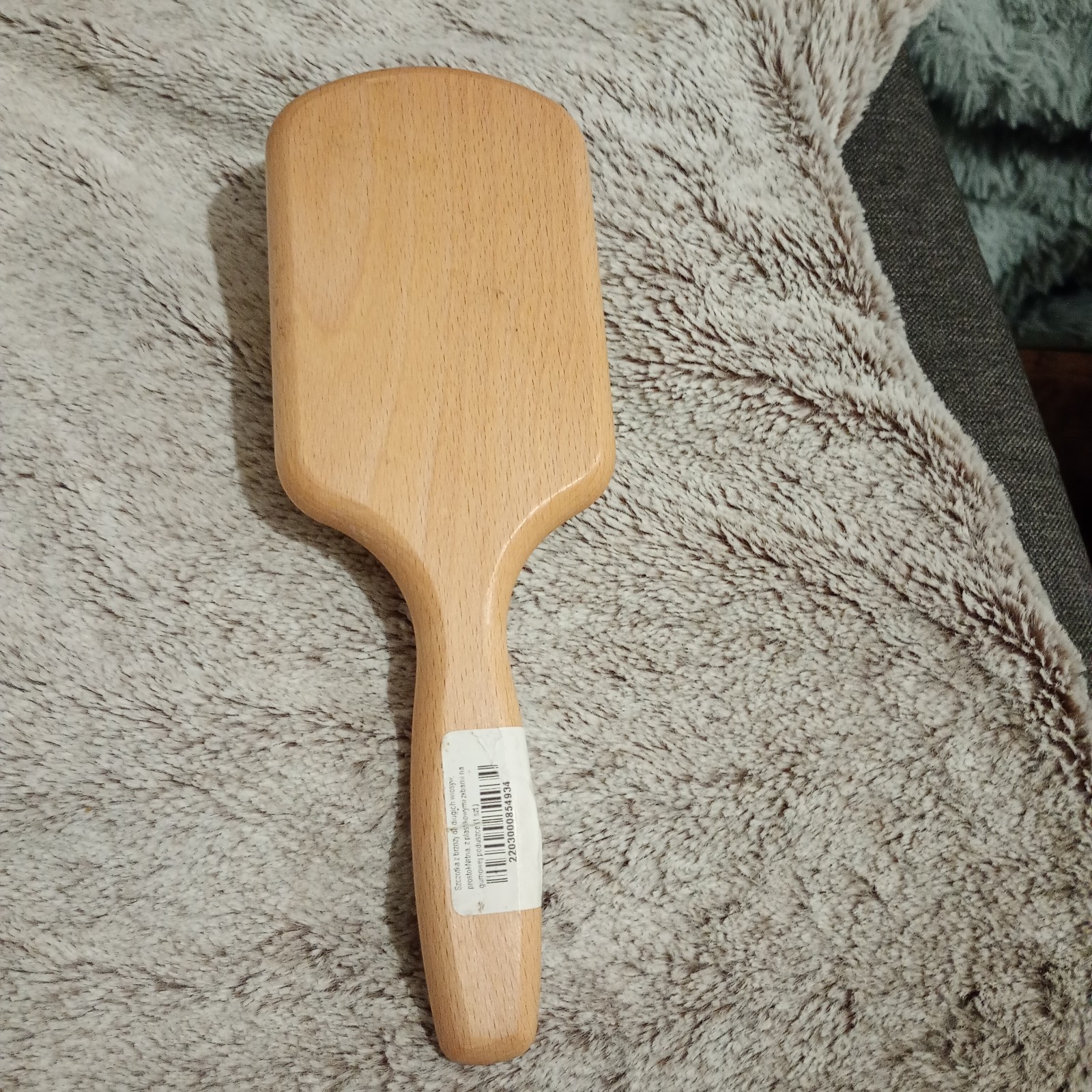 3VE Premiere 2092 Large Head Hair Brush with Beechwood Handle, Whale Spikes - Image 4