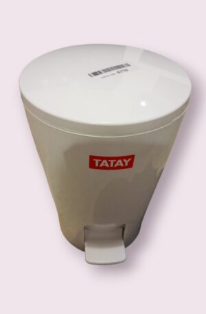 Bathroom Waste Bin 5L White Plastic Trash Can Lid Hygienic