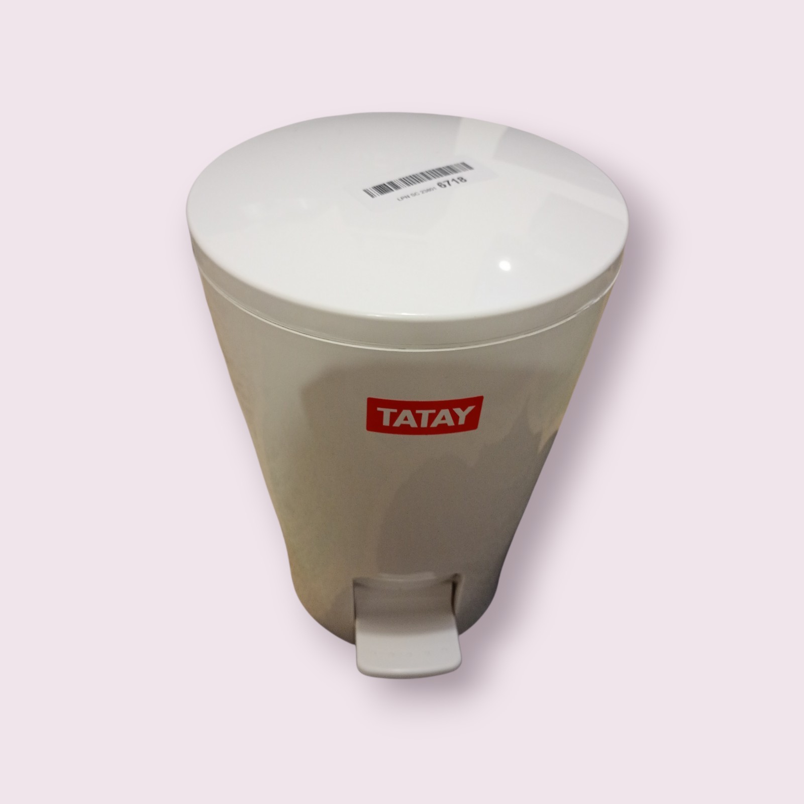 Bathroom Waste Bin 5L White Plastic Trash Can Lid Hygienic