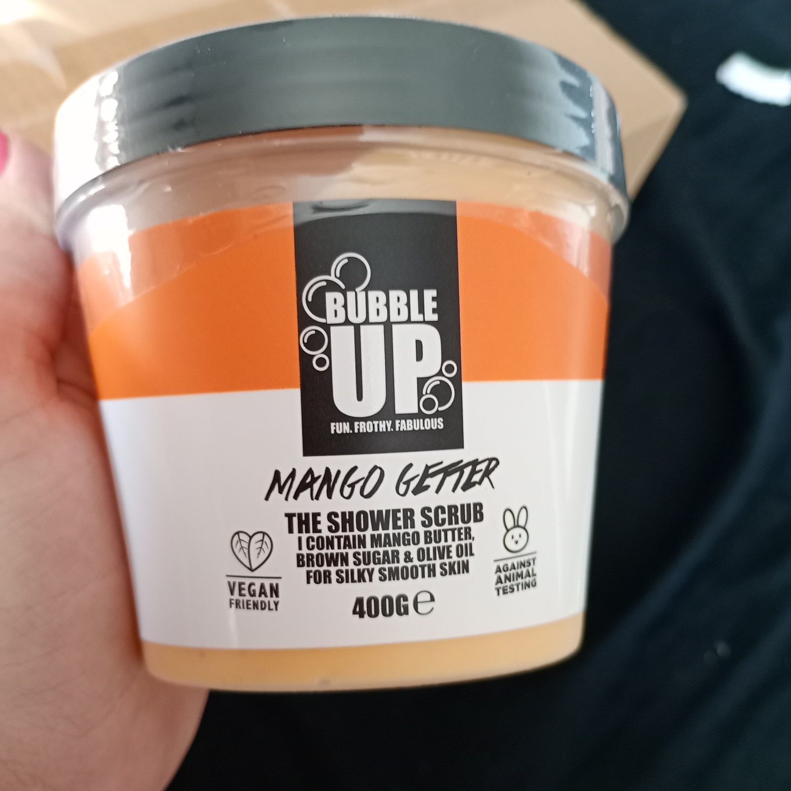 Bubble Up Shower Scrub - Natural Body Scrub, Exfoliates Skin - MANGO GETTER - Image 4