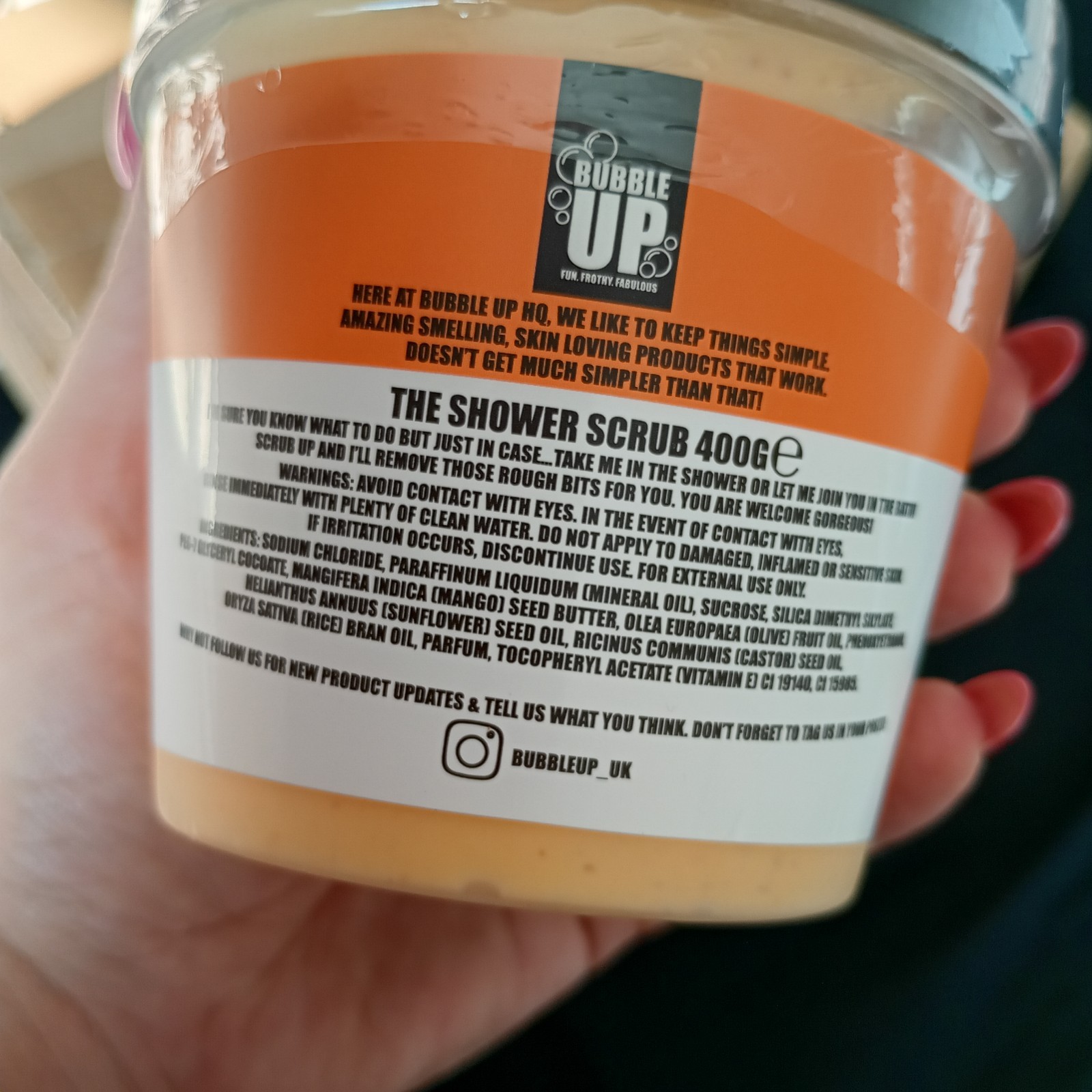 Bubble Up Shower Scrub - Natural Body Scrub, Exfoliates Skin - MANGO GETTER - Image 5