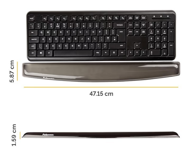 Fellowes Keyboard Wrist Rest - Crystals Gel Wrist Rest - Image 5