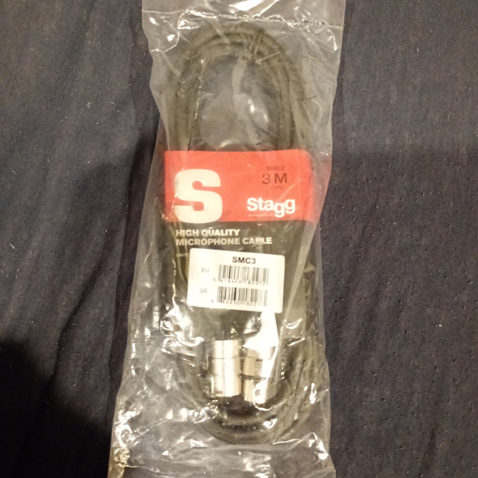 Stagg SMC3 Microphone Cable - 3 Meter (Black) - Image 3