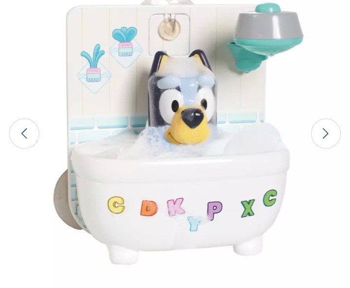 Tomy Toomies Bluey Shower & Scrub Baby Bath.