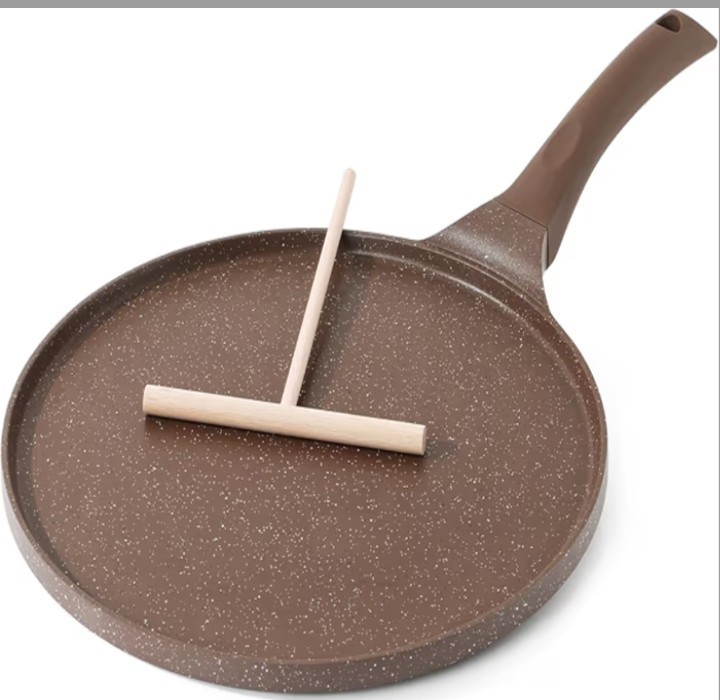 26 cm Pancake Pan with Non-Stick Swiss Granite Coating - Induction Compatible