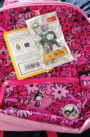 Child's Backpack Kids Babymel Pink Zip & Zoe Dinosaur and Floral Bag Brand New