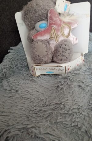 Me To You Tatty Teddy Plush 15cm-High 40th Birthday Bear On Luxury Gift Plinth