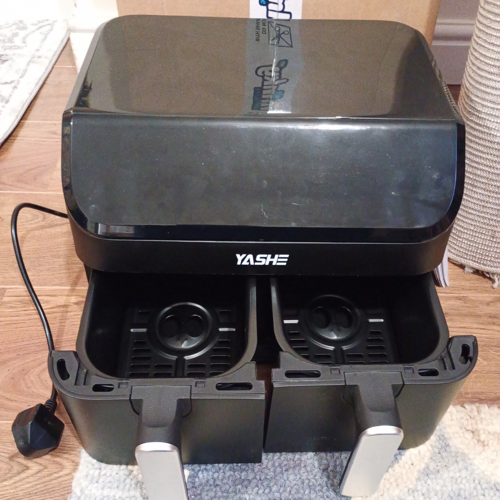 9L Dual Air Fryer with 2 Independent 4.5L Drawers, Left Drawer Not Working - Image 3