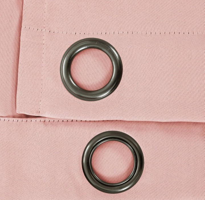 Lush Decor Insulated Grommet Blackout Curtains Panel Pair, 52" W x 84" L, Pink - Image 3