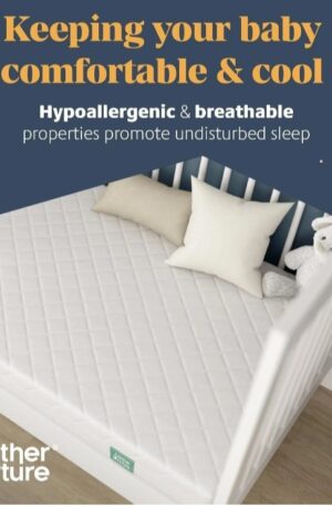 Mother Nurture Classic Eco Fibre Cot Bed Mattress - 140 x 70 x 10 Cm - New