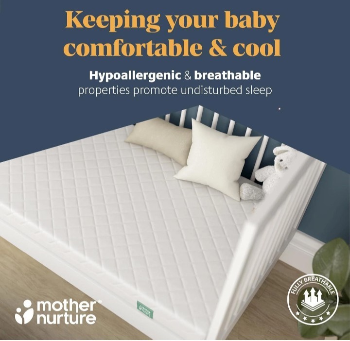 Mother Nurture Classic Eco Fibre Cot Bed Mattress - 140 x 70 x 10 Cm - New