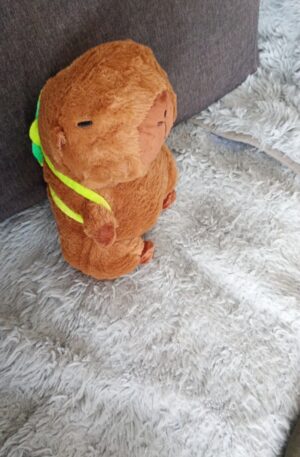 Poptrend Capybara Plush Toy, Cartoon Capybara Stuffed Animal Plush Cute Capybara